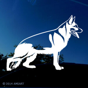 german shepherd decal sticker for car truck window gift gds schutzhund dog