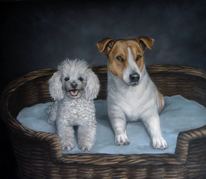 Jack Russel Terrier oil painting