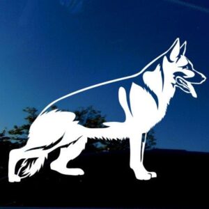 German Shepherd vinyl decal for cars, trucks, suvs. For dog lovers and animal enthusiasts.